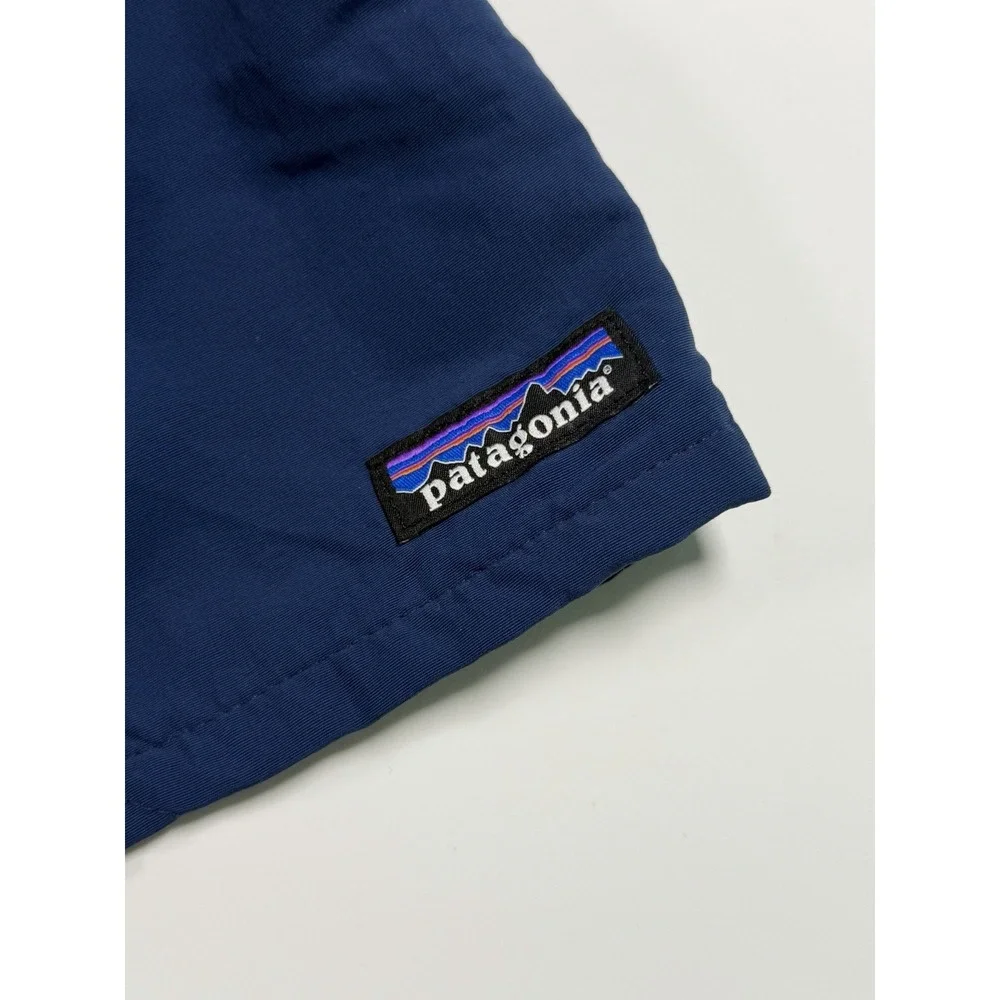 Patagonia Baggies Shorts Mens 2XL Blue 5 Inch Recycled Nylon Lined Swim Outdoor